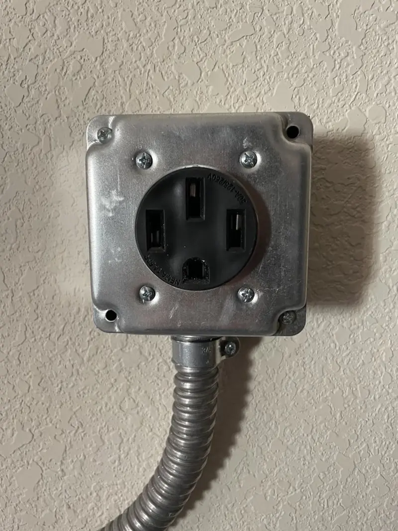 NEMA 14-50 outlet installed for Smart Home Electrical in Coolbaugh